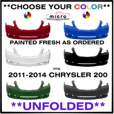 NEW FRONT BUMPER FOR 2011 2014 CHRYSLER 200 PAINTED CHOOSE YOUR COLOR CH1000997