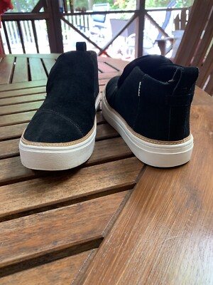 TOMS Paxton Comfort Sneaker, Women's Size Black Suede NEW