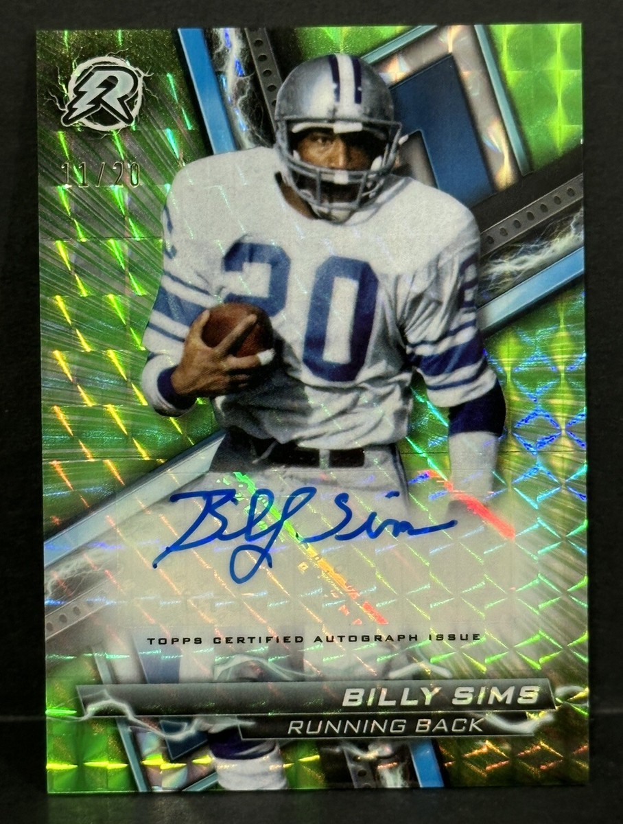 2024 Topps Composite Football Resurgence Billy Sims Auton Lime