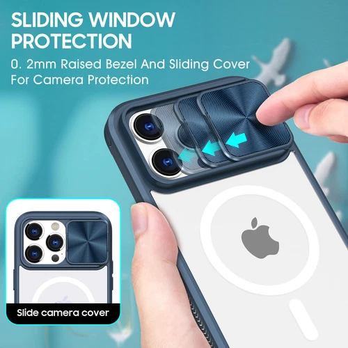 Für iPhone 16 Pro Max 14 15 11 Magnet Slide Kamera Linse Cover - - Bild 24 von 66