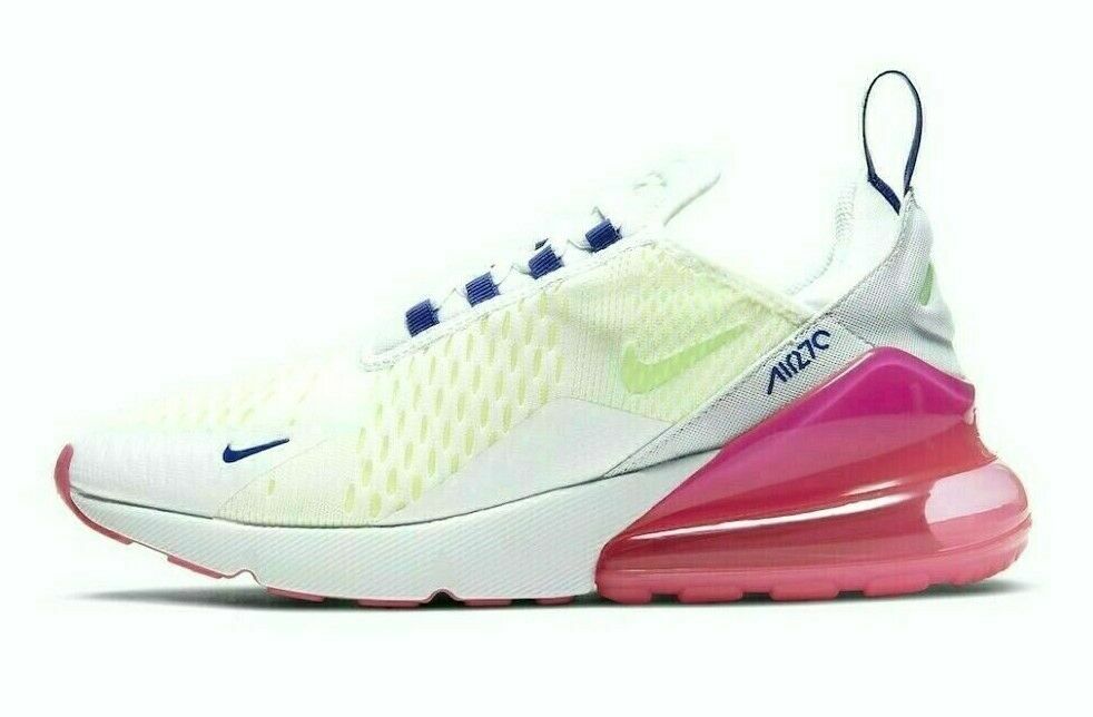 air max 270 white pink and orange