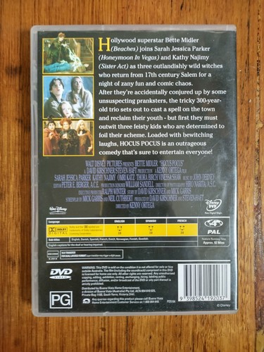 Hocus Pocus (DVD, 1993) - Picture 2 of 4