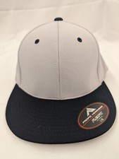 Pacific Headwear ES342 Hat Elite Series Flexfit Blank Cap Gray Sz L/XL