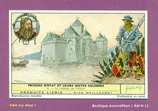 CHROMO LIEBIG: STATE PRISONS & THEIR FAMOUS GUESTS, CHILLON CASTLE -11