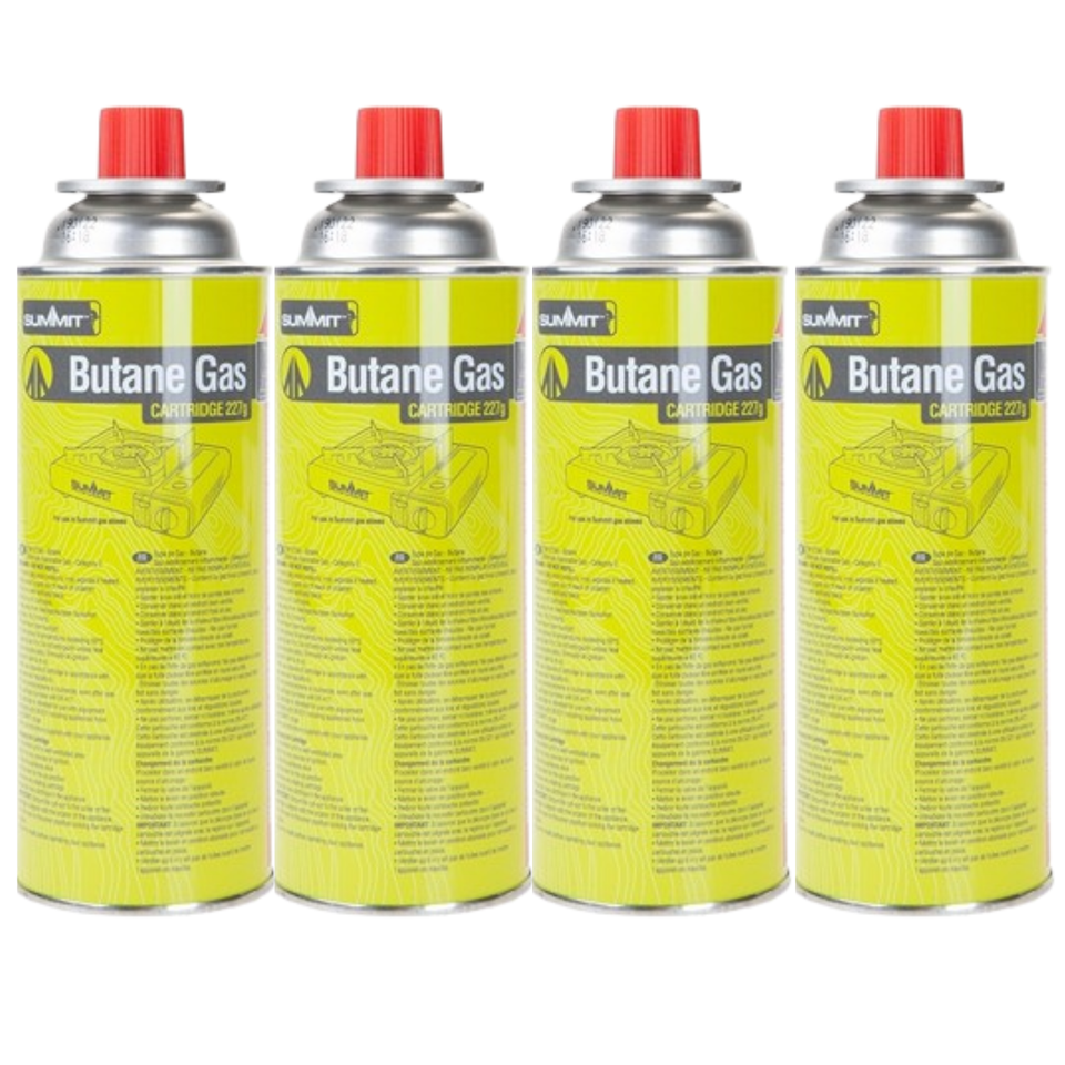 Butane Gas Cartridge For Portable Camping Stoves Canisters 227g Multi ...