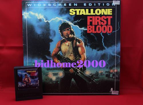 【電影LD】Rambo‧First Blood 第一滴血 (Stallone 史泰龍主演) 美版碟‧連字匣 - 第 1/3 張圖片