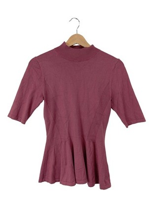 MASSIMO DUTTI Strickshirt Damen Shirt Gr. DE 38 pink Casual-Look