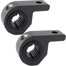Motorcycle Bull Bar Mounting Bracket 2PCS Horizontal Light 2pcs Mini, Black