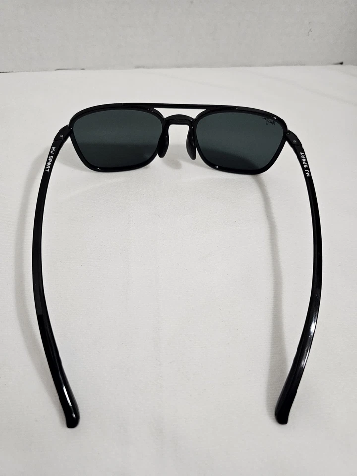 Maui Jim MJ447-02 KEOKEA Aviator Polarized Black Sunglasses Japan - With Case - Image 3 of 4