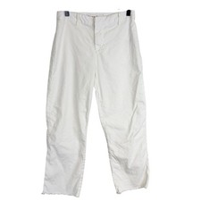 Frank  Eileen Kinsale Performance Crop Cotton Linen Pants White 23  - 6