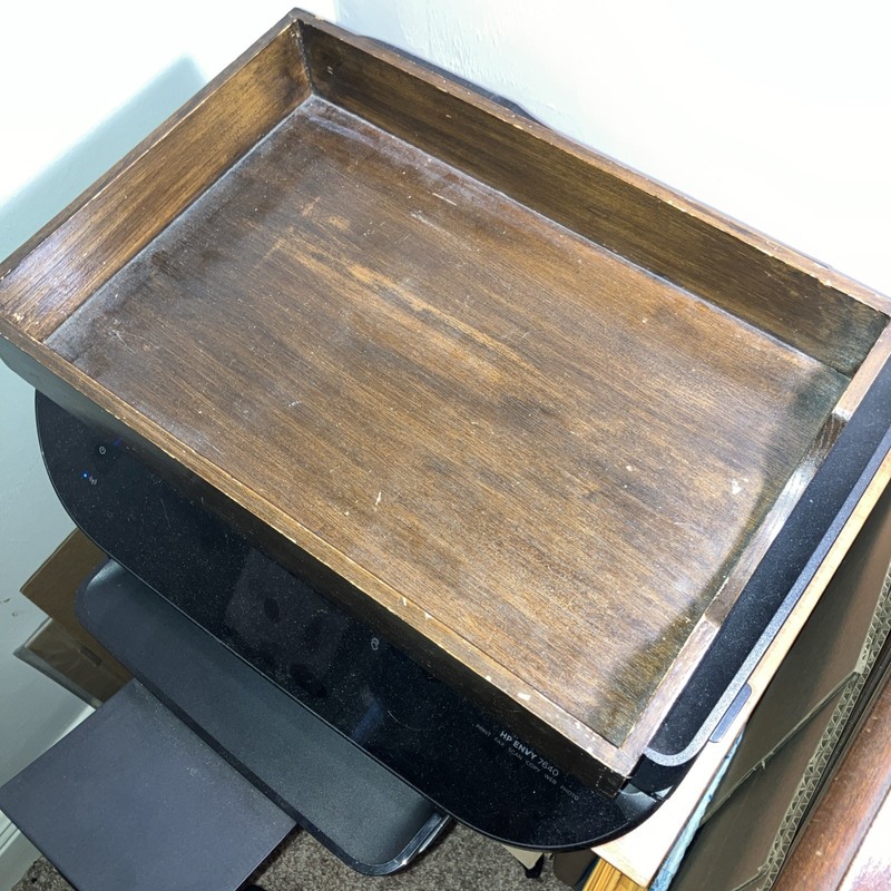 Mid Century Wood Letter Tray Hedges Files No 1722 Desk Organizer Forest Park IL