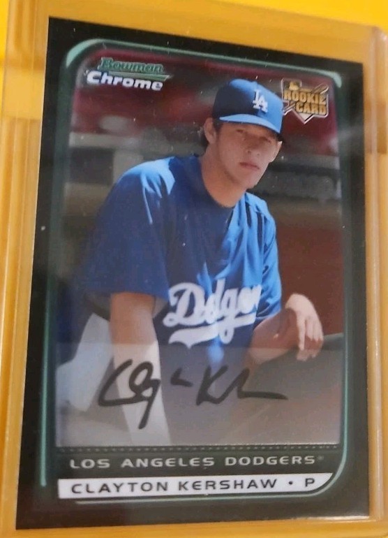 2008 Clayton Kershaw Rookie Card Bowman Chrome Draft Picks #BDP26 (RC) MINT