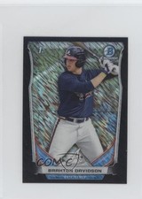 2014 Bowman Chrome Minis Black Shimmer Refractor Braxton Davidson #161 0y59