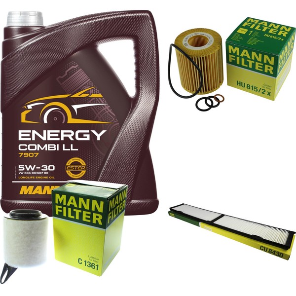 Inspektionspaket 5L Mannol 5W-30 FüR BMW E87 116I 118I 120I E81 E90 318I 320I-image