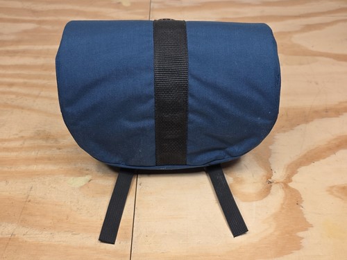 Vtg 80’s Cannondale Bike Bag Original Blue - Reflector Seat Rails & Handlebar - Picture 3 of 18