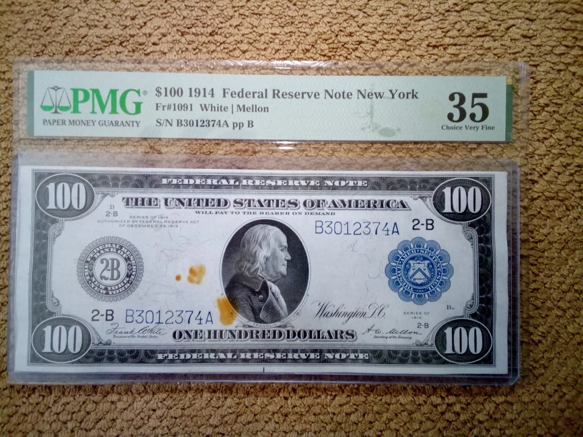 1914 Year $100 US Federal Reserve Large Notes for sale | eBay