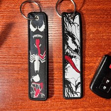 Venom Embroidered Keychain Spiderverse Comic ...