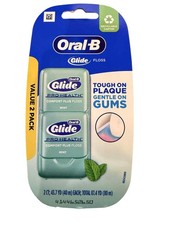 NEW 2 Pack Oral B Glide Pro Health Comfort Plus Floss Mint 87.4 YD ORIGINAL Old