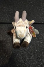 Rare TY Beanie Baby Goatee the Goat New with Error, WRONG NAME ON TUSH TAG.