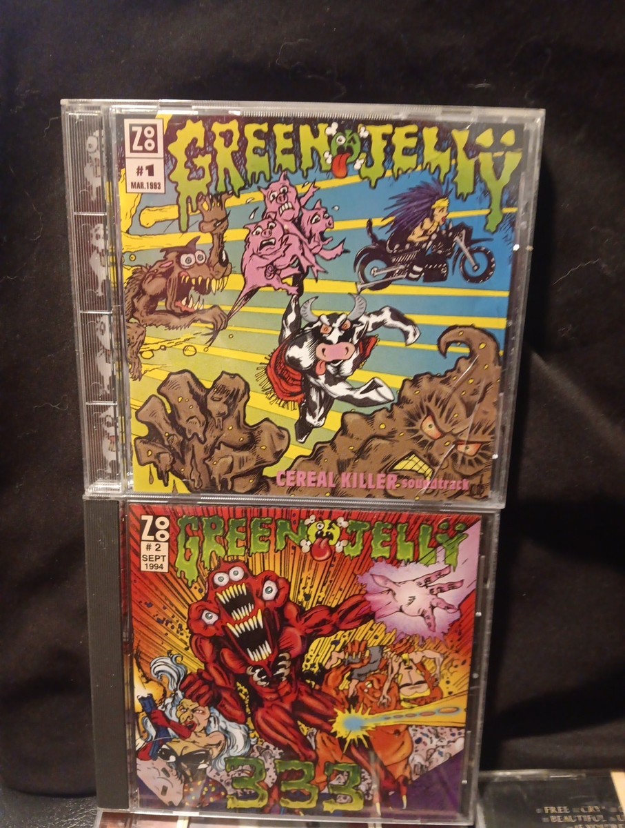 GREEN JELLY 2 CD Lot“LIKE NEW”BRAND NEW CASES -333 -Cereal Killer