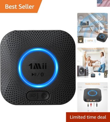 Wireless Hi-Fi Audio Adapter with 98ft Range & Automatic Reconnect for Home Use