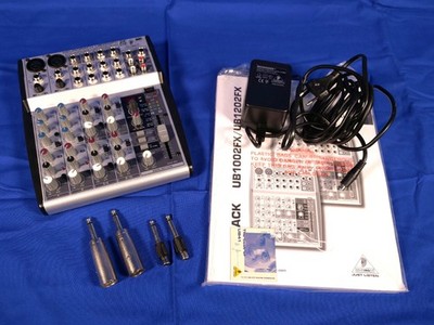 Behringer Eurorack UB1002FX Mischpult 10x Input Low Noise Design mit Netzteil