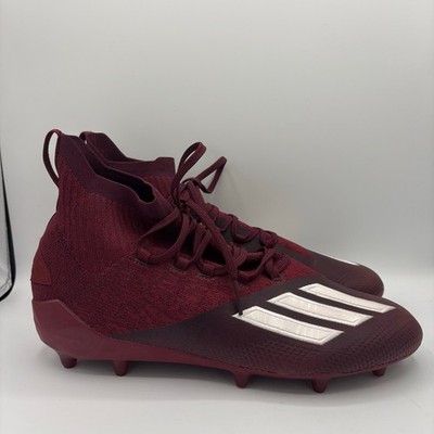 Adidas Adizero Primeknit Football Cleats Mens Size 13 Burgundy Red