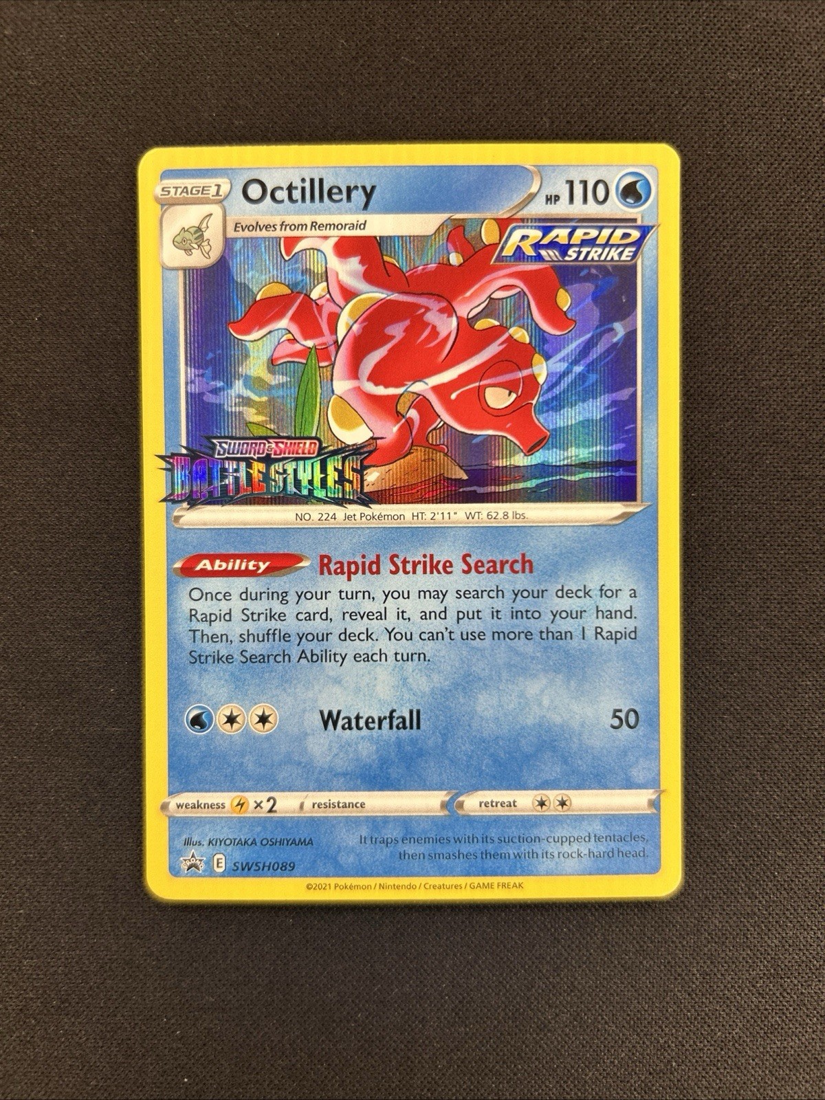 Octillery PRERELEASE SWSH089 Pokemon Battle Styles