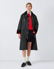 Image of Barbour Huntington Navy Wax Jacket Ladies Size 14 New