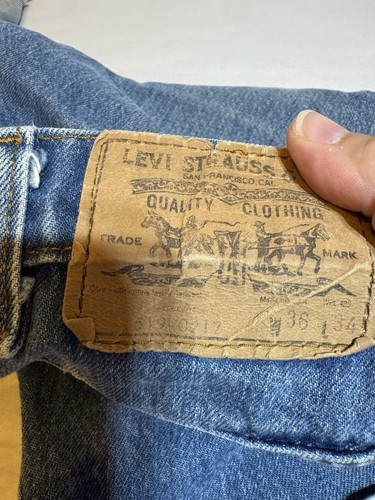 Vintage Levis 519 0217 Jeans Mens 34 Orange Tab 1980s Straight Leg - Picture 14 of 14