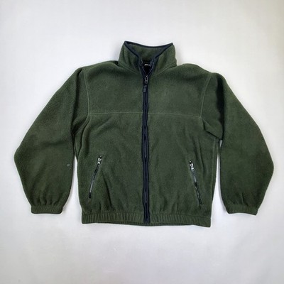 Eddie Bauer Polartec Performance Tech Fleece Full Zip Jacket Red Mens Medium 