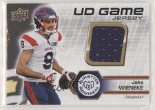 2021 Upper Deck CFL UD Game Jersey Jake Wieneke #UD-JW 0me2