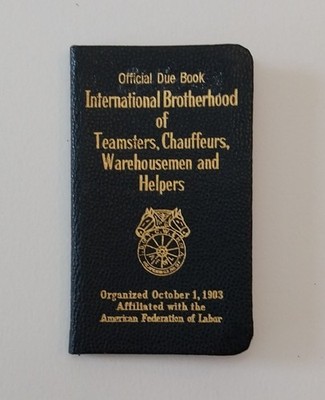 Teamsters Seattle Due Book w/ Stickers 1950-1954, Female Member