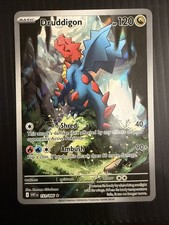 Pokémon Druddigon 151/086 SV: White Flare EN- Illustration Rare⭐Full Art Holo NM on eBay