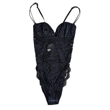 Vintage Victoria's Secret Bodysuit Teddy Lingerie 34B NWT