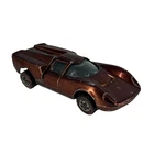 Hot Wheels Redline Lola GT70 1968 Mattel USA Toy Car Brown Vintage