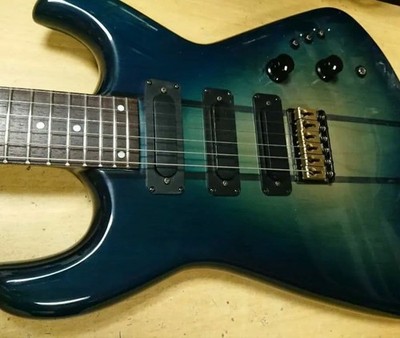 Electric Guitar Kawai Z1 Model Blue Green Gradient Japan Vintage
