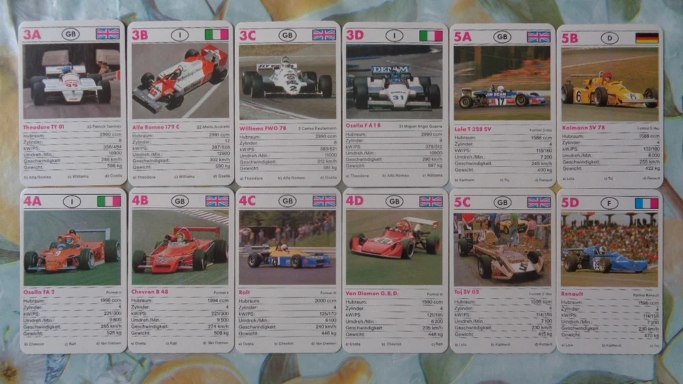 Quartett Motorsport Grand Prix Williams Ferrari BMW M1 BMW 320 Turbo - Bild 2 von 3