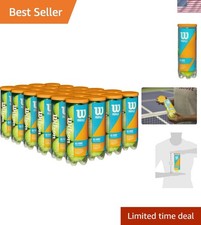 72 High-Performance Tennis Balls in 24 Cans - Essential for All Court Surfaces
