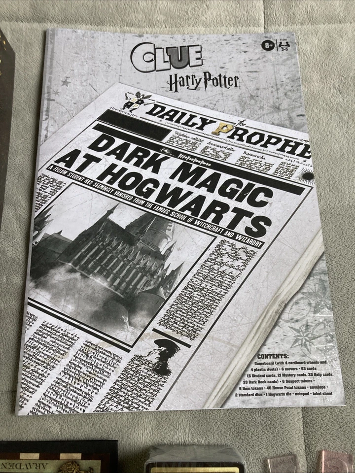 USAopoly - Clue: The Classic Mystery Game - Edición Harry Potter - Tarjetas selladas Foto 4 de 4