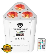 Rockville RockWedge LED 54W RGBWA UV Wireless DMX Par Light
