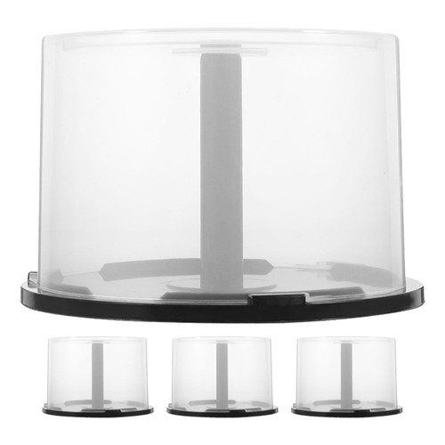 4 Pcs Movie Disc Holder Bin Column Dvds Bucket Empty CD Storage - 第 1/10 張圖片