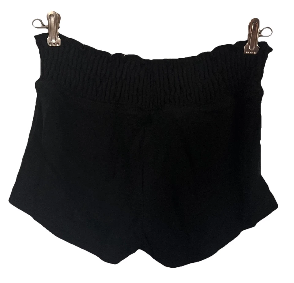 Pantalones Cortos Mujer Vintage Y2k Bebe Negro Lentejuelas Micro Elastizados Talla M Cordón Foto 3 de 4