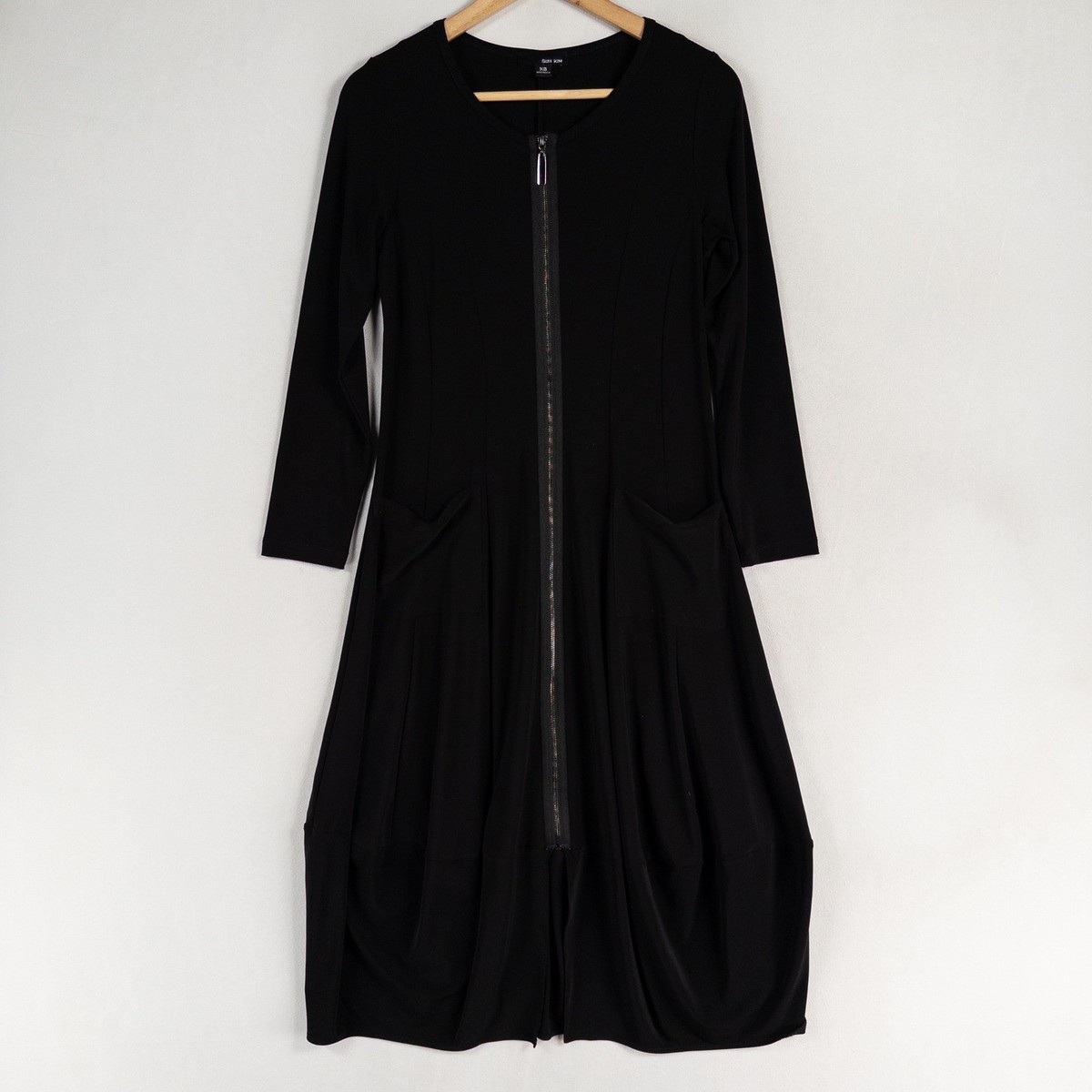 knee length dresses for ladies Wonderful Tonight Classic Stretch Midi Dress in Black Large main image 0
