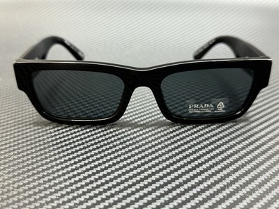 PRADA PR A03S 16K07T Black Blue Vintage Men's 56 mm Sunglasses | eBay