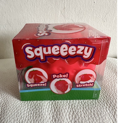 Sunny Days Strawberry Squishy Stretchable Squeeze Ball Stress Reliever Toy NIB
