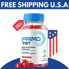 Primo TRT Men's Gummies Advanced Pro Formula Chewable Supplement 60 Gummies