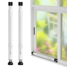 Sliding Door Security Bar,2Pcs 16 to 51 Inch Inside 2 Pieces, White