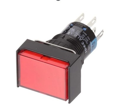 IDEC AL6H-M24-R Drucktastenschalter 16mm Pushbutton Illuminated