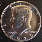 JFK HALF DOLLAR - 2020 P - VERY LOW MINTAGE - NIFC - BU - FREE SHIPPING